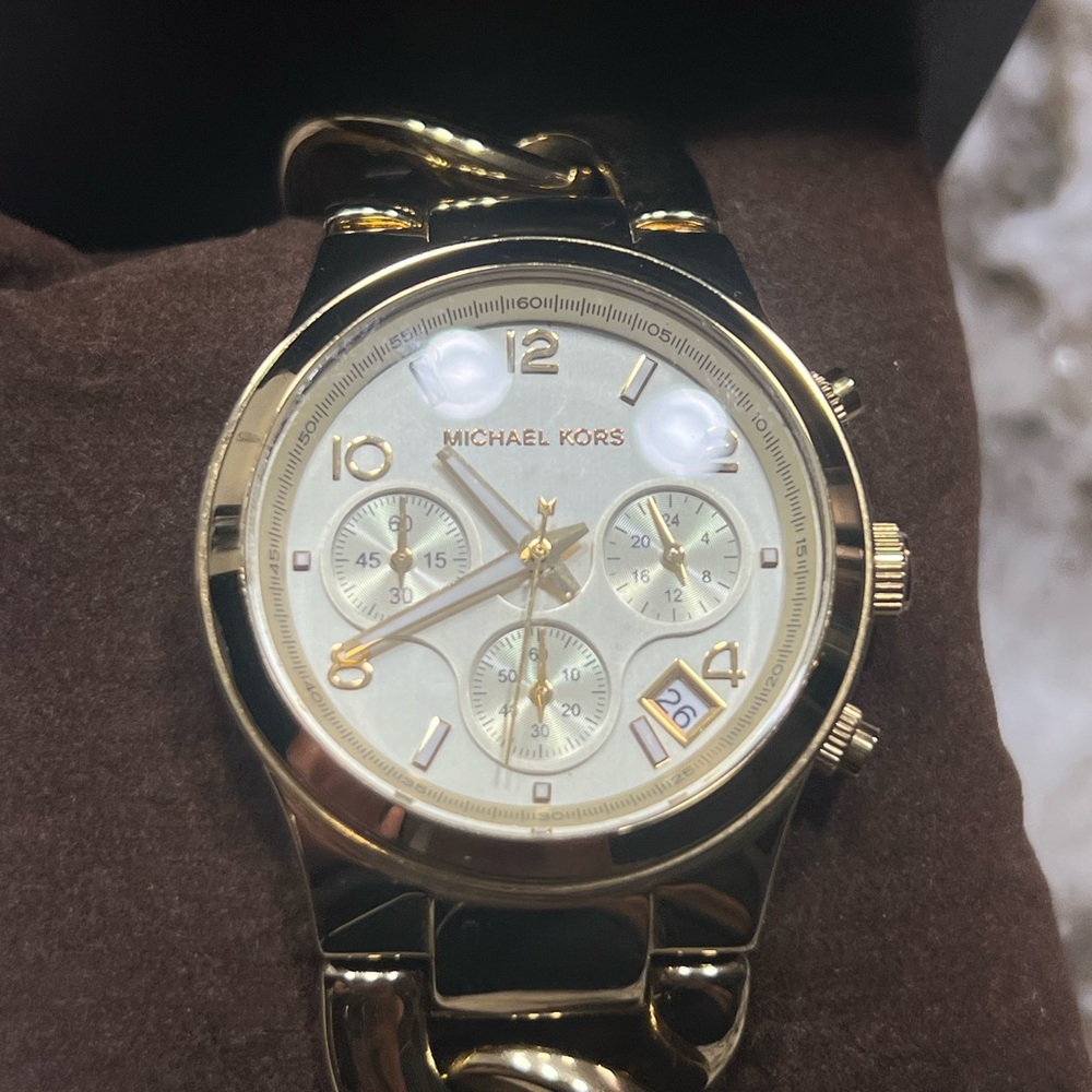 Michael Kors Gold Chronograph Watch